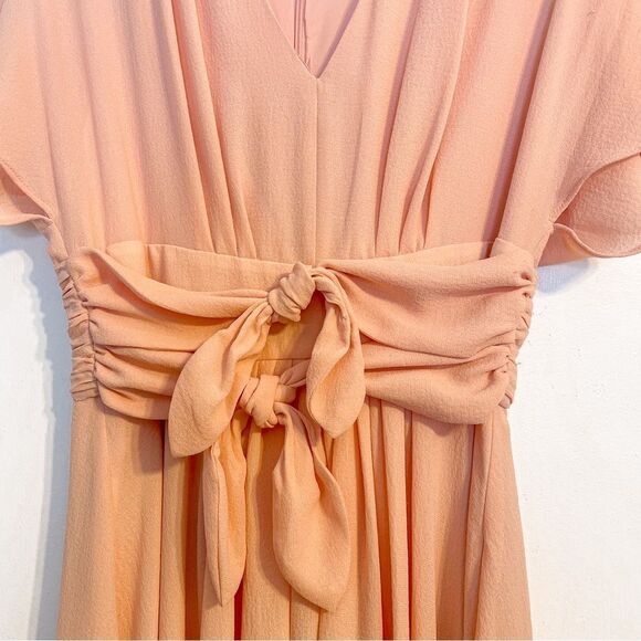 Gal Meets Glam Jane Tie Waist Midi Dress 2 - Picture 9 of 9